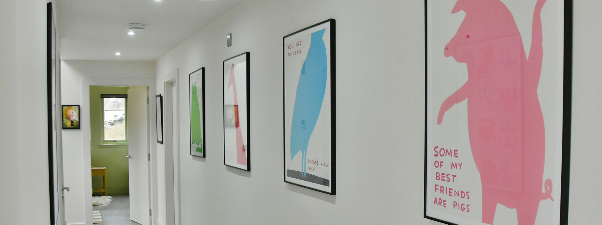 larch house hallway artworks